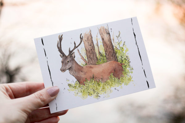 Carte "Au cœur des bois"