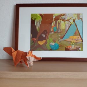 Reproduction grand format "Un petit bout d'ailleurs"