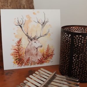 Carte "Cerf majestueux"